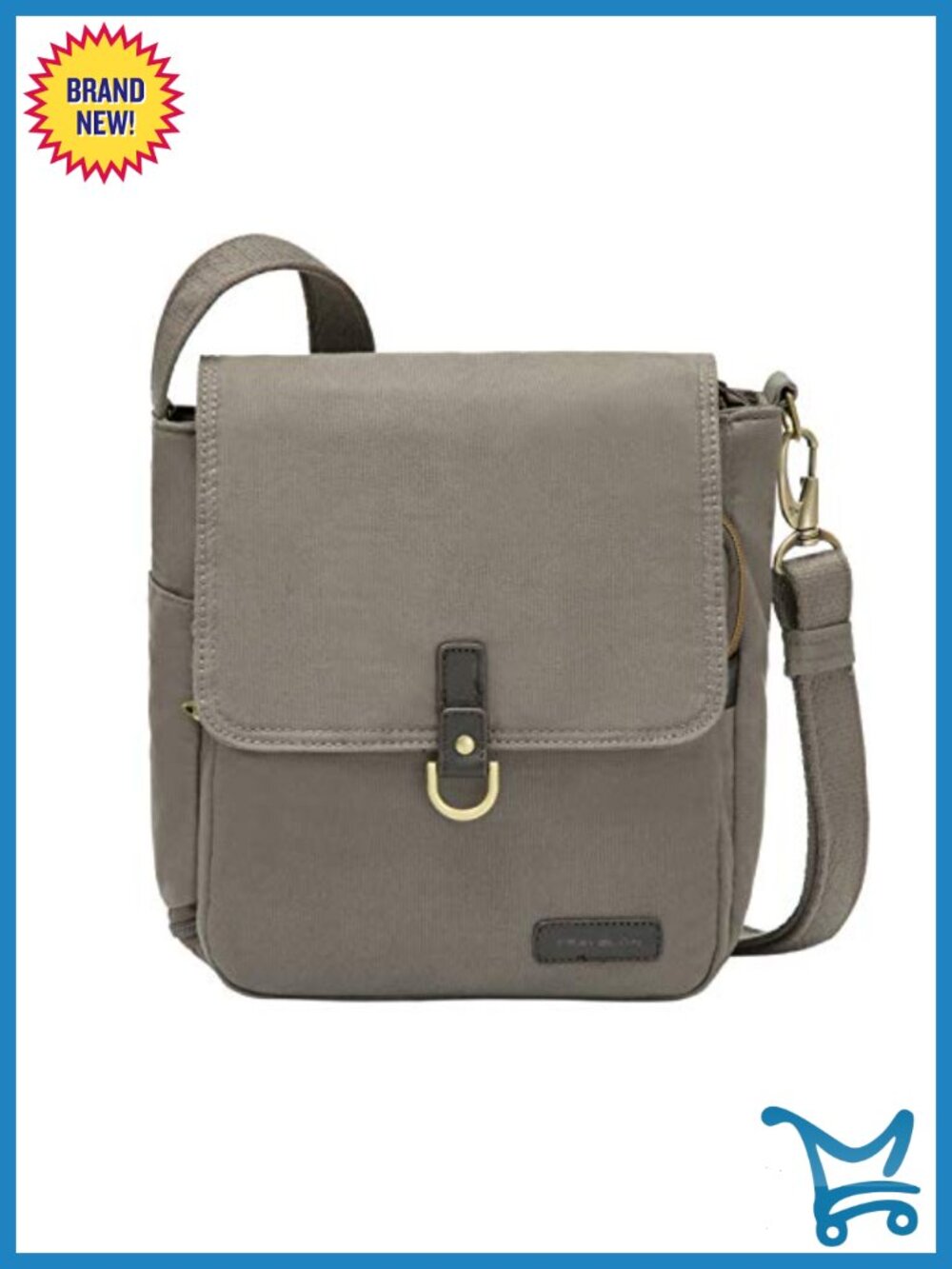 Anti-Theft Courier Tour Bag with Locking Zippers and Cut-Resistant Straps